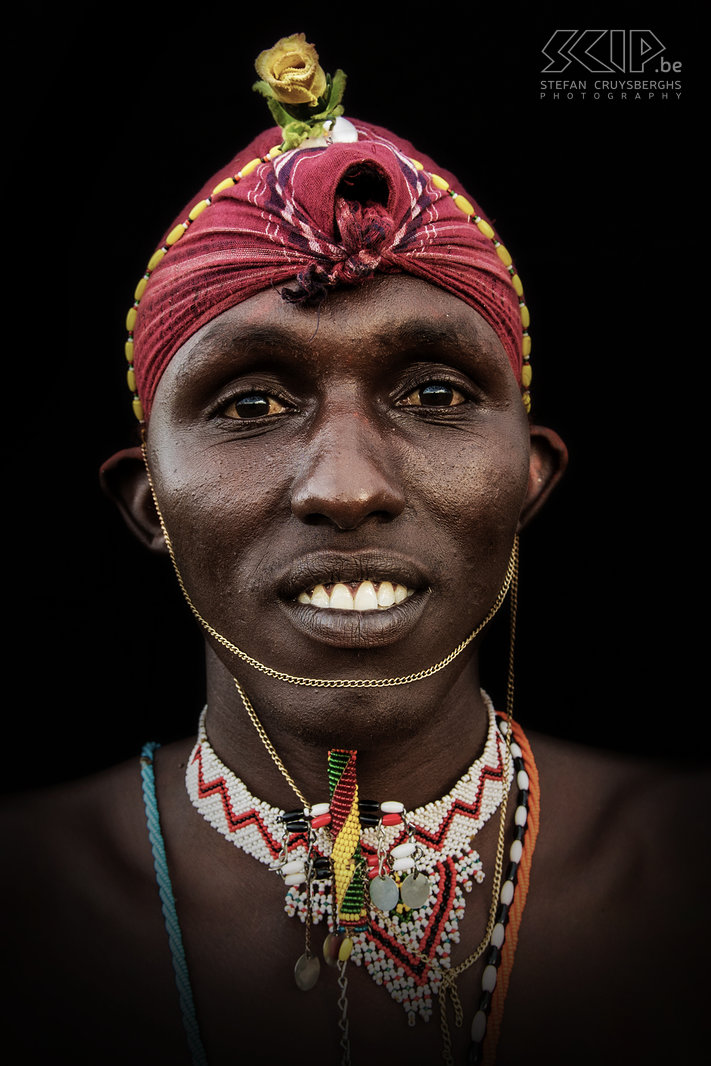 Suguta Marma - Samburu moran Closeup van een Samburua moran. De meeste Samburu's zijn zeer vriendelijke mensen en het was een wonderlijke ervaring om de vele aspecten van hun tradities en cultuur te leren kennen. Stefan Cruysberghs
